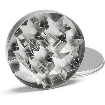 PATISSE 1904  Caja moldes corta-galletas estrellas, 12pcs