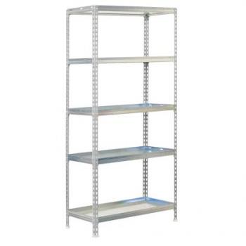 Estantería de jardín Simon Rack Galvanizado, 5 estantes, dimensiones 1800x900x300 mm, capacidad de carga 180 kg de punto de flexión