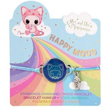 Depesche- Pulsera de Estado de ánimo, Ylvi y los minimoomis, Cambia de Color, Surtido, carbón