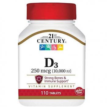 21st Century D3 10,000 Iu Tablets, 110 Count