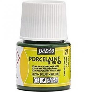 Pintura para Porcelana Pébéo 150 Brillante Verde Olivina 45 ml