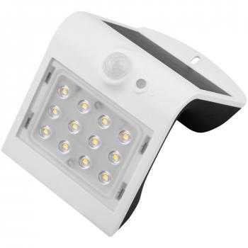 Aplique LED Solar con Sensor Blanco 2W