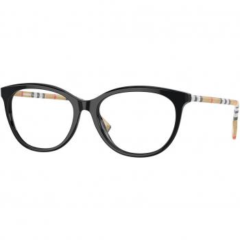 Burberry BE2389 3853 Women's Eyeglasses Black Size 52 (Frame Only) - Blue Light Block Available