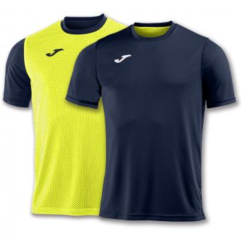 Joma Combi Camisetas Equip. M/C, Hombre, Marino-Amarillo, L