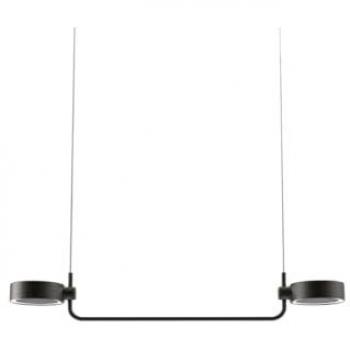 Lámpara LED Suspendida Super O Recargable y Regulable Negra