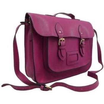 BagTalk - Bolso estilo cartera de cuero para mujer morado
