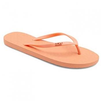 Chanclas Roxy Viva para mujer en color naranja, talla 38, diseño de sandalias con combinación de colores naranja y rosa