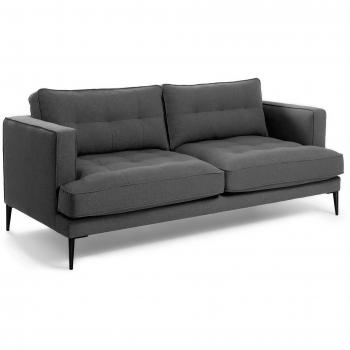 Kavehome Sofá Tanya, tela gris oscuro
