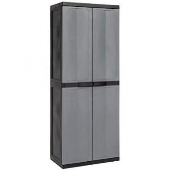 Toomax - Armario portaescobas Trend Midi, 65 x 37 x 165 cm, color negro, ref. Z201EA55
