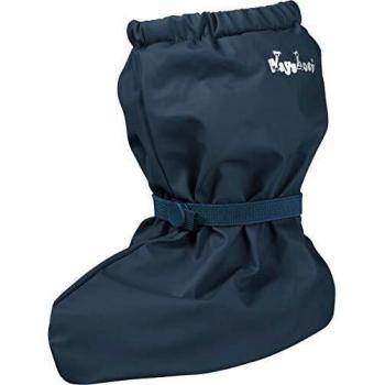 Playshoes Unisex Baby Waterproof Fleece-Lined Rain Booties, Navy Blue, Small