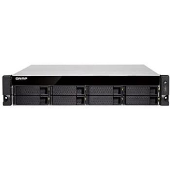 QNAP TS-877XU-RP NAS Rack (2U) Ethernet Negro, Gris - Caja vacía con 8 bahías para discos 3.5/2.5, Fuente de alimentación redundante,