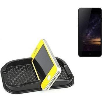 Montaje autoadhesivo de goma para el salpicadero / escritorio, adecuado para Siswoo I8 Panther, negro. Incl. Compartimento de almacenamiento para vasos, monedas, llaves, etc. titular salpicadero, titular Smartphone móvil titular de teléfono, taza, sopor