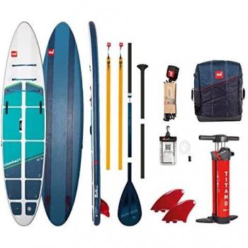 Tabla de Paddle Surf Inflable Compacta 12'0 en Azul - 5 Piezas