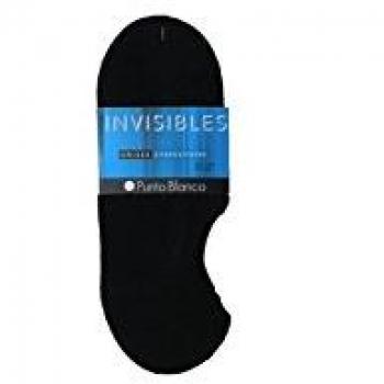 Punto Blanco - Calcetines INVISIBLES Punto Blanco SIN COSTURAS 2 colores - NEGRO, U
