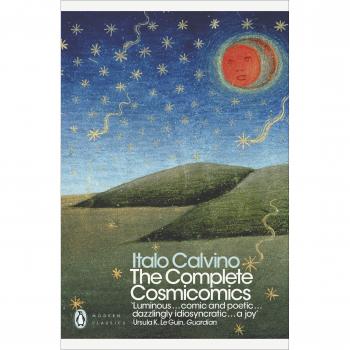 The Complete Cosmicomics - Libro de ciencia ficción, colección de relatos cortos escritos por Italo Calvino, incluye ilustraciones y aborda temas relacionados con el universo y la cosmología