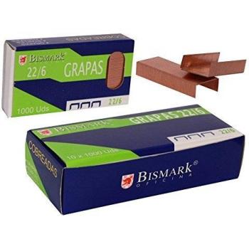 GRAPA PARA GRAPADORA OFICINA N 22/6 CAJA DE 500 GRAPAS