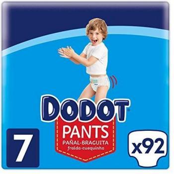 Dodot Pants Pañal - Braguita Talla 7, 92 Pañales, 17 kg +, Pañal - Braguita Con Ajuste 360° Anti - fugas