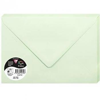 Clairefontaine 5652 C Pack de 20 sobres 16, 20 x 22, 90 x 0, 10 cm, color verde 16.20 x 22.90 x
