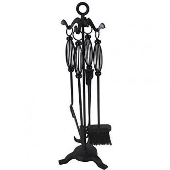 JVL 11-300 Pennine - Juego de 5 Utensilios para Chimenea