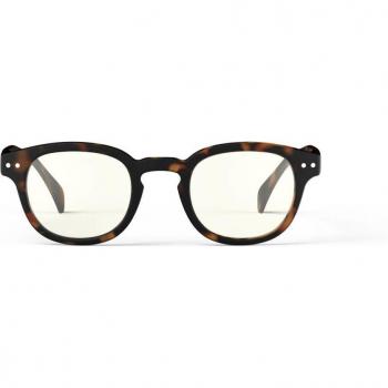 Gafas de luz azul Izipizi #C forma cuadrada carey, modelo SCRCC02, diseño careyshell, para hombre, con lentes recetados