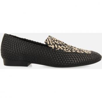 Mocasines de mujer Gioseppo de piel trenzada con detalle en empeine bicolor