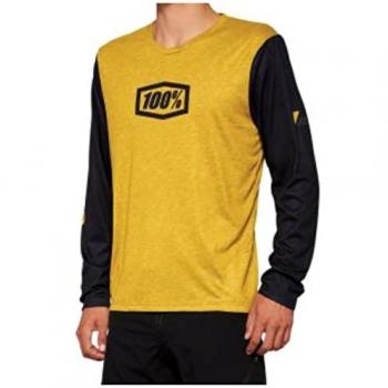 Maillot de bicicleta 100% Airmatic Dijon manga larga amarillo negro - XL