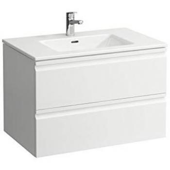 Conjunto Lavabo Laufen Pro S 800x500 mm con Mueble Bajo, 2 Cajones, Color Blanco Brillo