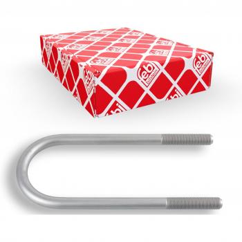 Abrazadera de muelle FEBI BILSTEIN 45457 - Brida de ballesta, fabricada en acero, resistente a la corrosión, diseñada para aplicaciones automotrices, fácil instalación y ajuste