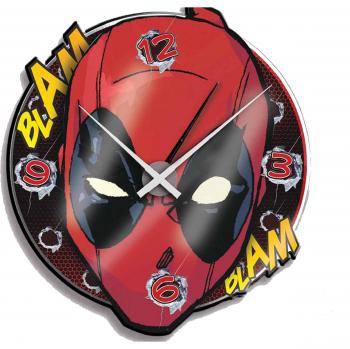 Deadpool Wall Clock With Alarm