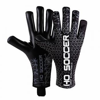 Ho Soccer Guantes De Portero Pro Evolution Negative Blackout, Unisex, Negro/Plata