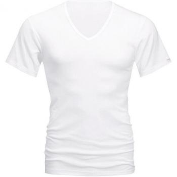 Mey Noblesse V-Neck T-Shirt for Men, White, 100% Cotton, Short Sleeve, Size XXL