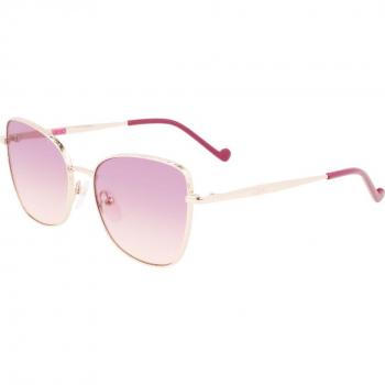Liu Jo LJ3101S 770 Unisex Cat Eye Sunglasses Gold/Rose-Gold Size 52