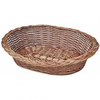 vidaXL Willow Dog Basket/Pet Bed Natural 70 cm
