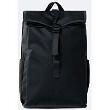 RAINS XC Pannier Rolltop Mochila De Mountain Bike, Unisex Adulto, Black, Talla Única