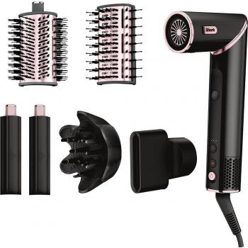Secador de pelo y moldeador Shark HD440EU FlexStyle 5 en 1, 1400W, color negro, con estuche