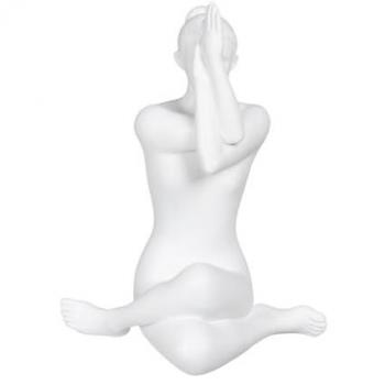 Figura Decorativa Zen Et Ethnique Blanco 18 x 13 x 24 cm