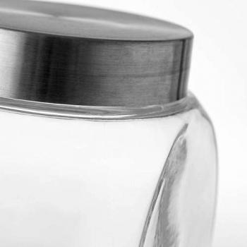 TARRO TRANSPARENTE CRISTAL 17,50 X 12,70 X 17,30 CM. CAPACIDAD 2.350 CC.