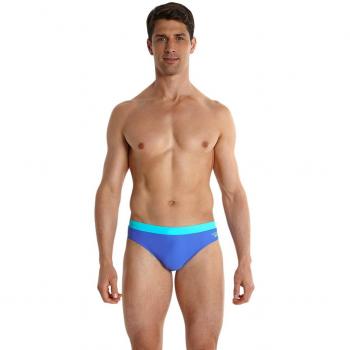Speedo Badeanzug Essential Logo Bañador morado Deep Peri/Bali Blue Talla:38