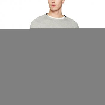 JACK & JONES Jorharvey Knit Crew Neck, Suéter para Hombre, Gris