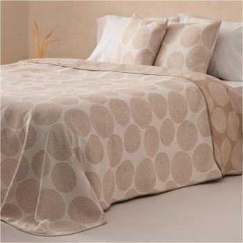 Colcha jacquard reversible Olea - Diseño ligero de algodón para entretiempo