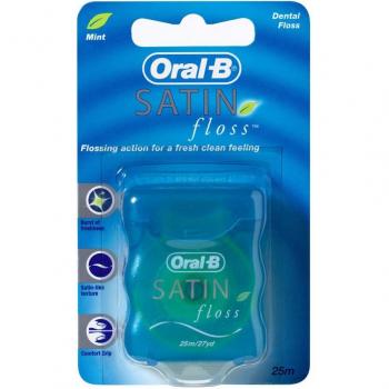 Oral-B Satin Floss Seda Dental con Cera 25m