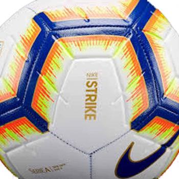 Nike SA NK STRK-FA18 Balón de fútbol, Adultos Unisex, White/Bright Mango/Royal Blue, 4