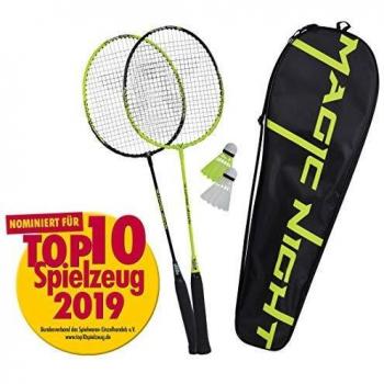 Set de Badminton Magic Night LED con 2 Raquetas y 2 Volantes, incluye Bolsa Térmica