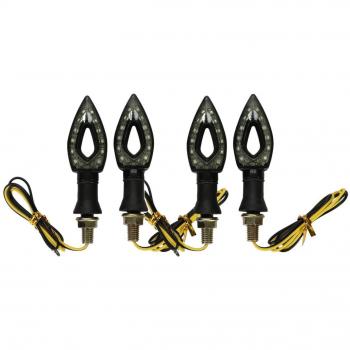 4 X Golden Seeds Bombilla Luz Indicador Intermitente Universal de Motos Faros 12 LED SMD3528