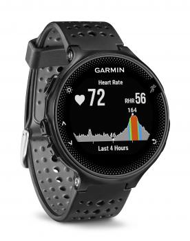 Garmin Forerunner 235 - Reloj con pulsómetro en la muñeca, unisex, color negro y gris, talla única