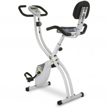 Tecnovita by BH Bicicleta estática Plegable Back FIT YF91 Sillín con Respaldo. Sistema de Freno magnético. Monitor LCD fácil Uso