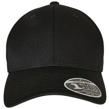 Flexfit 110 Curved Visor Snapback Cap - Unisex Black