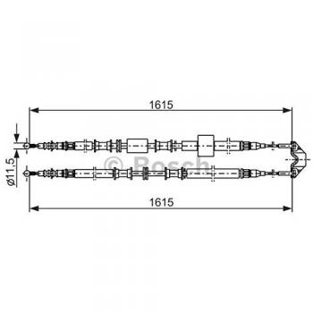 Cable de freno de mano BOSCH 1 987 477 935