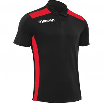 Macron Folk Black Polo Shirt Large