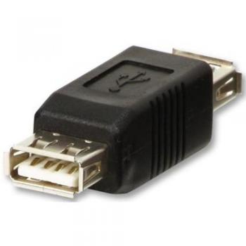 Adaptador de género USB A/A Negro